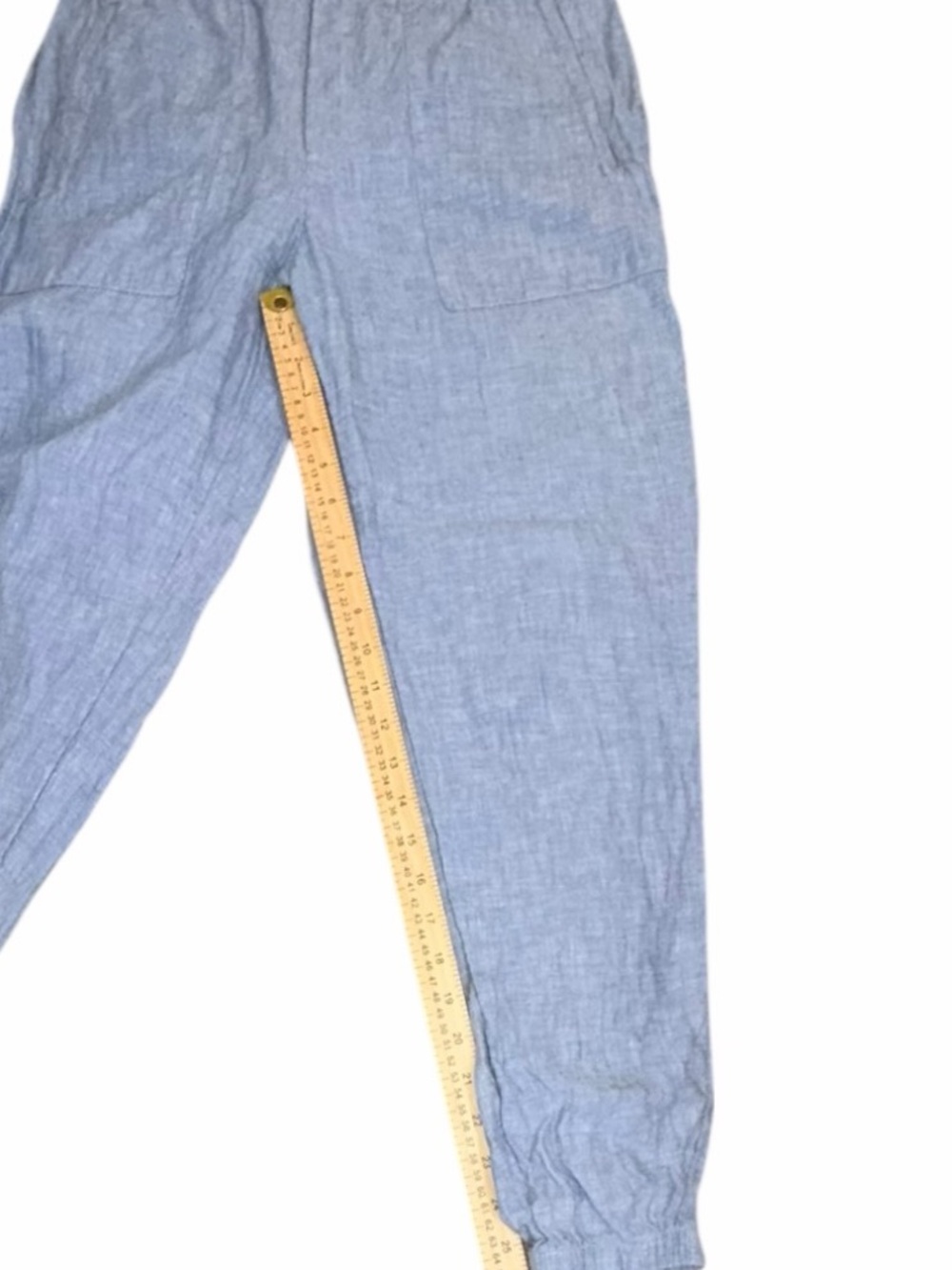 Athleta Retreat Linen Joggers Light Blue Size 6 - Picture 7 of 10